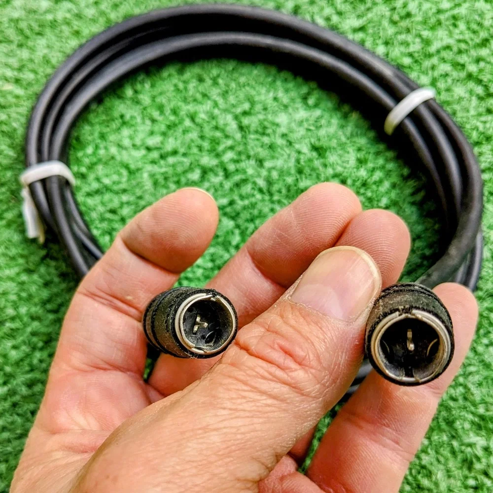 Coaxial Cable 78in 3c-2v 75 ohm Plug Cd/Pd/Hg ~ F-Type Male-to-Male Connect Cord